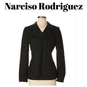Narciso Rodriguez Navy Blue Wool Jacket Size 4